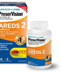 PreserVision AREDS 2 Eye Vitamin & Mineral Supplement, Contains Lutein, Vitamin C, Zeaxanthin, Zinc & Vitamin E, 60 Minigels (Packaging May Vary) Unflavored 60 Count (Pack of 1) 15 71F1jjfm1hL 1