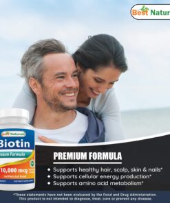 Best Naturals Maximum Potency Biotin 10,000 Mcg for Healthier and Longer Hair Growth Support Formula, 200 Count 18 71F2DYaON5L
