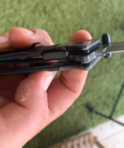 Tough Heavy Duty Everyday Carry Tanto Blade Ball Bearing Flipper Folding Pocket Knife with Sheath Black G10 - Black Tanto Blade 31 71F3fOO3HOL