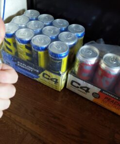 C4 Energy Drink 12oz (Pack of 12) - Frozen Bombsicle - Sugar Free Pre Workout Performance Drink with No Artificial Colors or Dyes 12 Fl Oz (Pack of 12) 39 71F4agcLddL
