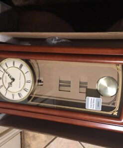 SEIKO Mahogany Wall Clock with Pendulum 9 71F4jq dnL