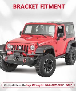 Dual A-Pillar Light Brackets - ALAVENTE Dual Lower Windshield LED Work Light Mounts Kit For 2007-2018 Jeep Wrangler JK/JKU (Pair, Black) Lower Windshield Dual Brackets 32 71F57TWOqRL