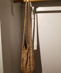 Thai Hippie Bag Elephant Sling Crossbody Bag Purse Zip Handmade Color Light Brown 11 71F5Vde1SL