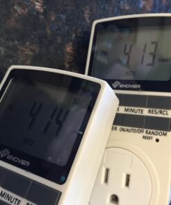 Enover 7 Day / 24 Hour Programmable Digital Weekly Light Switch Timer Plug for Electrical Outlet with Anti-theft Random Option (15A/1800W,1Pack) 27 71F5jhS2BtL