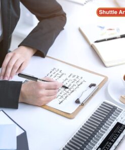 Shuttle Art RollerBall Pens, 25 Pack Black Fine Point Roller Ball Pens, 0.5mm Liquid Ink Pens for Writing Journaling Taking Notes School Office 25 Count (Pack of 1) 18 71F5kbf8NXL