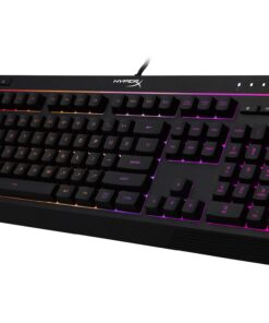HyperX Alloy Core RGB – Membrane Gaming Keyboard, Comfortable Quiet Silent Keys with RGB LED Lighting Effects, Spill Resistant, Dedicated Media Keys, Compatible with Windows 10/8.1/8/7 – Black 22 71F5qB3cLtL