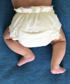 Overnight Hemp Fitted Cloth Diaper: Adjustable One-Size with Snap Buttons and 2 Cotton Hemp Inserts, Unisex Baby (1-Pack) 7 71F5uG7wl0L