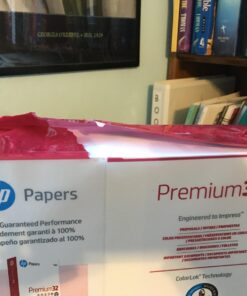 HP Printer Paper | 8.5 x 11 Paper | Premium 24 lb | 1 Ream - 500 Sheets | 100 Bright | Made in USA - FSC Certified | 112400R 1 Ream | 500 Sheets Premium24 25 71F6TJZ0mL