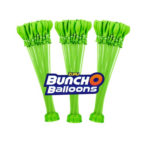 Bunch O Balloons – Instant Water Balloons –  Green (3 bunches – 100 Total Water Balloons)