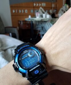 Casio Men's G8900A-1CR G-Shock Black and Blue Resin Digital Sport Watch 46 71F73ZWWtyL