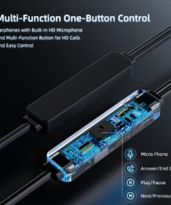 Earbuds Wired with Microphone Pack of 5, Noise Isolating Wired Earbuds, Earphones with Powerful Heavy Bass Stereo, Compatible with Any Devices with 3.5mm Interface 19 71F7It P8L