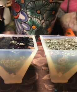 Funshowcase Pyramid Resin Epoxy Mold for Jewelry, Polymer Clay, Soap Making, Cabochon Gemstone Crafting Projects Square Pyramid Medium 2x2x2inch 20 71F7zR3ks5L