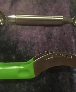 BCI Watermelon Slicer Corer Cutter Knife Tongs with Silicon Handle and Two Headed Melon Baller Set 42 71F8ZZR5EDL