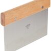 Winco Stainless Steel Dough Scraper with Wood Handle