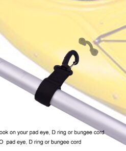 YYST Kayak Paddle Holder Kayak Paddle Clip Kayak Paddle Storage Clip - Attached to Your Pad Eye OR D Rings - Hold Two Paddles - No Paddles Included 10 71F8cpvCZ0L