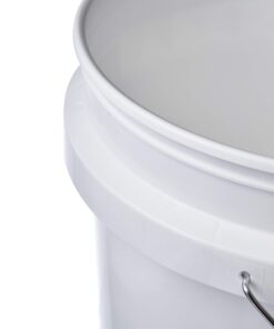 Hudson Exchange 5 Gallon Bucket with Bottom Grip Handle, HDPE, White, 4 Pack 15 71F8nbfGCTL