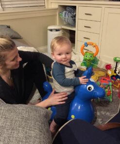 GYMNIC - Rody Bounce Horse, Hopping Ride on Horse for Toddler, Inflatable Horse, Bouncy Animals for Toddlers and Children, Outdoor Toys, Blue 17 71F9gSjiaxL