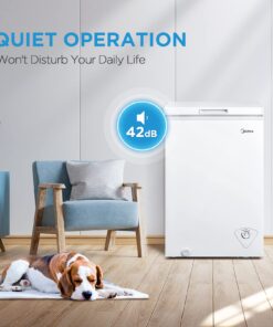 Midea MRC04M3AWW, White 3.5 cu. ft. Mini Freezer, Cubic Feet 3.5 Cubic Feet 43 71F9mgP47uL