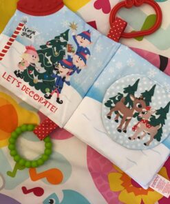 KIDS PREFERRED Rudolph The Red-Nosed Reindeer On The Go Teether Book, Soft Crinkle, Mirror, Christmas Holiday Toy, Boys & Girls 0 and up, 5 Inches 21 71F9rpakSOL