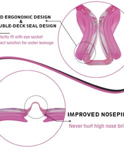 Yizerel Swim Goggles, 2 Pack Swimming Goggles for Adult Men Women Youth Kids Child White /Pink(mirrored) 10 71F9sHfOTUL