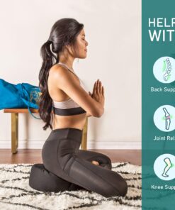 Yoga Meditation Buckwheat Bolster Pillow Cushion Green 13" x 13"" 19 71FAC7LarLL 3