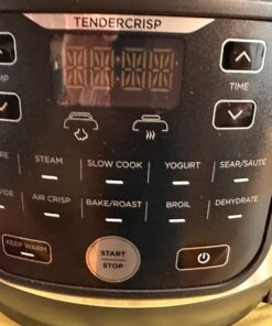 Ninja FD302 Foodi 11-in-1 Pro 6.5 qt. Pressure Cooker & Air Fryer that Steams, Slow Cooks, Sears, Sautés, Dehydrates & More, with 4.6 qt. Crisper Plate, Nesting Broil Rack & Recipe Book, Silver/Black 6.5 Quart Cooking Pot 31 71FBCqaJFIL