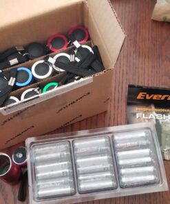 EverBrite 18-Pack Mini LED Flashlight Set - Portable Flashlights Ideal for Hurricane Supplies Camping, Night Reading, Cycling, BBQ, Party, Backpacking - Includes Lanyard & 54 x AAA Batteries 60 71FBZW1wm1L