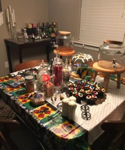 Mantello Apothecary Jars with Lids- Small Apothecary Jars, Candy Jars for Candy Buffet, 20 oz., 24 oz. and 28 oz. 45 71FBtVQlo2L