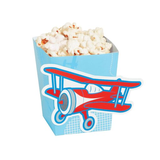 Airplane Party Up and Away Popcorn Boxes - Party Supplies - 24 Pieces