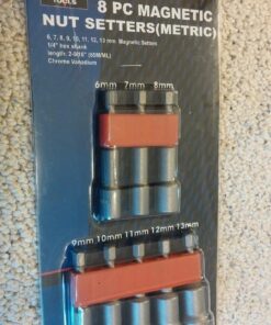 NEIKO 10065A 1/4” Hex Shank Magnetic Power Impact Nut Driver Set |8 Piece Tool Set | Professional Grade Socket Nut Setters| Metric | Sizes 6 to 13 MM | Cr-V Steel Nut Driver Bit 8 Piece 22 71FCFxVrnbL