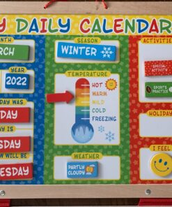 Melissa & Doug My First Daily Magnetic Activities Calendar For Kids, Weather And Seasons Calendar For Preschoolers and Ages 3+ (Pack of 1) 35 71FCLHmnrCL