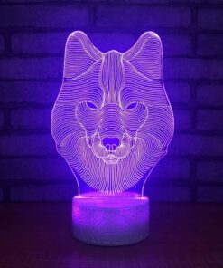3D Illusion Lamp Animals Wolf Night Light Touch Table Desk Lamps 7 LED Colors Changing Lighting Wolf Shape Acrylic Table Desk Bedroom Decoration Cool Gifts Ideas Birthday Xmas (Animals Wolf) 13 71FCLqzpeoL