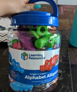 Learning Resources Snap-n-Learn Alphabet Alligators, Fine Motor Toy, 26 Double-Sidedpiece, Ages 18 Months +, Multicolor 38 71FCuHqVPFL