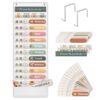 Godery Boho Daily Schedule Pocket Chart for Classroom with 24 Cards,Welcome Back to School Classroom Decorations, White Boho-white 17 71FCvyTWXRL