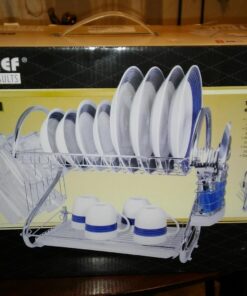 Better Chef 16-inch H Dish Rack, Chrome-Plated (93575780M) S-Shape 38 71FCxc9h AL