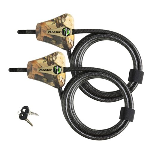 Master Lock Python Trail Camera Adjustable Camouflage Cable Locks 8418KA-2 CAMO 2 Pack