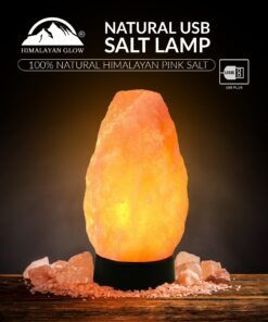 Alternative view of Himalayan Glow A-900AC-2PK Multi-Color Crystal Rock Night Light with Plastic Base & Dimmer Switch, Classic Table Lamp for Home Decor, 3-5 Lbs-Pack of 2, 5-7 lbs/EACH, 2 Count Plastic Base Salt Lamp - 2 Pack