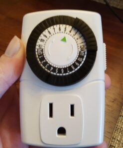 BN-LINK BND-60/U47 Indoor Mini 24-Hour Mechanical Outlet Timer, 3-Prong, 2-Pack White 48 71FEFfQ4DIL