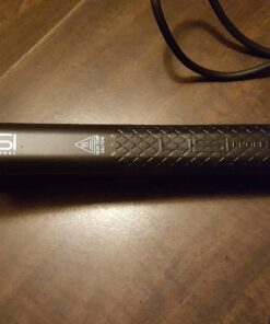 HSI Professional Ceramic Tourmaline Ionic Flat Iron Hair Straightener with Glove, Pouch and Travel Size Argan Oil Leave in Hair Treatment 45 71FEeR61XSL