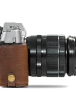 MegaGear Fujifilm X-T20 (16-50mm / 18-55mm Lenses), X-T10 Ever Ready Leather Camera Case and Strap, with Battery Access -Dark Brown- -MG577- 15 71FFVgBiPbL