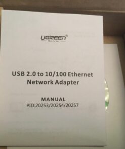 UGREEN Ethernet Adapter USB to 10 100 Mbps Network Adapter RJ45 Wired LAN Adapter for Laptop PC Compatible with Nintendo Switch Wii Wii U MacBook Chromebook Surface Windows macOS Linux (Black) Black 47 71FGO958wL