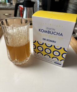 KOMBUCHA Lemon Kombucha Tea, 30 sticks x 5 grams, Zero Sugar, Sparkling Fermented Powdered Mix, Live Probiotics & Prebiotics, Healthy Drinks, Product of Korea 54 71FGhoherzL