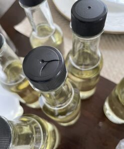 nicebottles Clear Glass Woozy Bottles with Shrink Capsules, 5 Oz, Case of 12 5 Oz with Screw Caps & Shrink Capsules - Pack 12 30 71FGpSdlyL