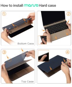 MOSISO Plastic Hard Shell Case Cover Compatible with MacBook 12 inch with Retina Display (Model A1534, Release 2017 2016 2015), Crystal Clear 45 71FHb jH5XL