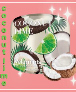 Alternative view of Velamints Sugar Free Mints - Breath Mints Tin Expressions Coconut Lime - Aspartame-Free Sweetened with Stevia, 20 Gram (Pack of 6 Tins)