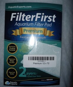 Aquatic Experts Aquarium Filter Floss for Fish Tank Filters - FilterFirst Aquarium Filter Pad - Aquarium Filter Media Roll for Crystal Clear Water, (12 Inch Wide, 72 Inch Long) 12 Inch Wide 47 71FJS8mAHgL