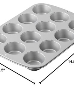 Wilton Recipe Right Muffin Pan, 12-Cup Non-Stick Muffin Pan Regular 12pcs 27 71FJTPf4bFL