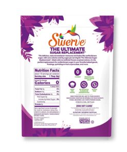 Alternative view of Swerve Ultimate Sugar Replacement Sweetener, Confectioners Sugar Substitute, Zero Calorie, Keto Friendly, Zero Sugar, Non-Glycemic, Gluten Free, 48 Oz 48 Ounce (Pack of 1)