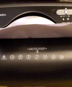 Amazon Basics 12 Sheet Cross Cut Paper and Credit Card Home Office Shredder with 4.8 Gallon Bin, Black 34 71FKDwC7FkL