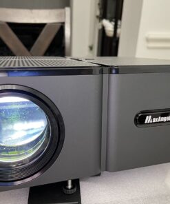 Projector wtih WiFi and Bluetooth 4K Supported - 680ANSI Outdoor Movie Native 1080P Projector with 300" Display & Zoom, MaxAngel Portable Home Theater Video Projector for Phone,TV Stick, PS5, Laptop black 36 71FKGr3vgL